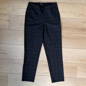 Eileen Fisher Pants Women XXS Charcoal Wool Trousers Straight Classic Pull On